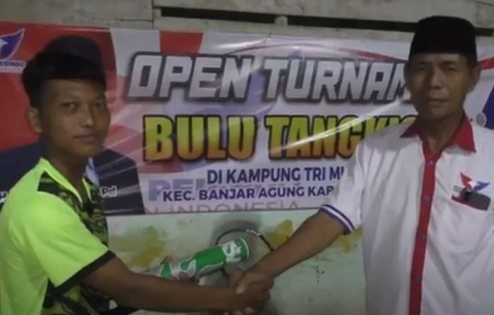 Jaring Bibit Unggul, Partai Perindo Tulang Bawang Gelar Turnamen Bulu Tangkis