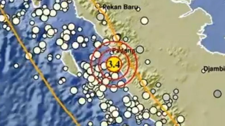 Gempa Terkini Magnitudo 3,4 Guncang Pesisir Selatan Sumbar