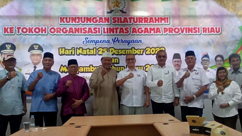 Kunjungi FKUB Riau, Sayed Abubakar Assegaf : Partai Perindo Milik Semua Golongan