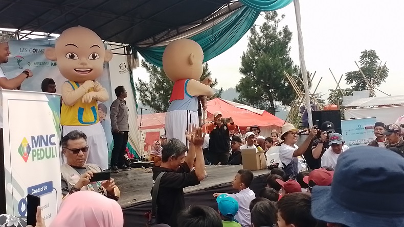 MNC Peduli-MNCTv dan Les Copaque Production Hadirkan Upin & Ipin Hibur Anak-anak Cianjur