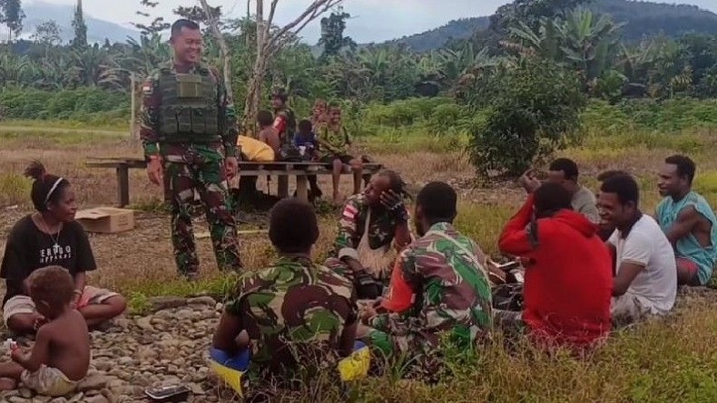 Briptu Matthews Hanyut di Sungai Belum Ditemukan, Danramil Oksibil Ajak Warga Bantu Cari