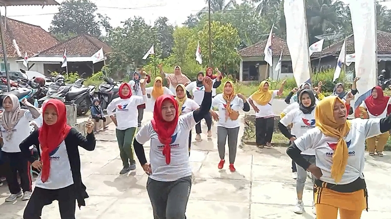 Road Show, DPW Partai Perindo Lampung Gelar Senam Sehat di DPD Partai Perindo Pesawaran