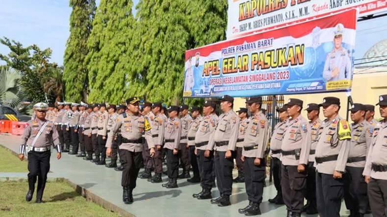 Cegah Lakalantas, Polres Pasaman Barat Gelar Operasi Keselamatan Singgalang 2023