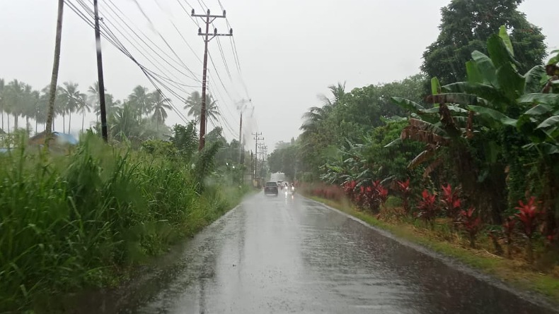 BMKG Ingatkan Hujan Lebat di Beberapa Daerah di Sulut Siang Ini