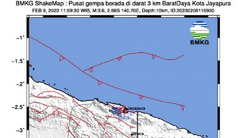 title Gempa Terkini Magnitudo 3,6 Guncang Jayapura, Getaran Dirasakan Masyarakat Gempa Terkini Magnitudo 3,6 Guncang Jayapura, Getaran Dirasakan Masyarakat