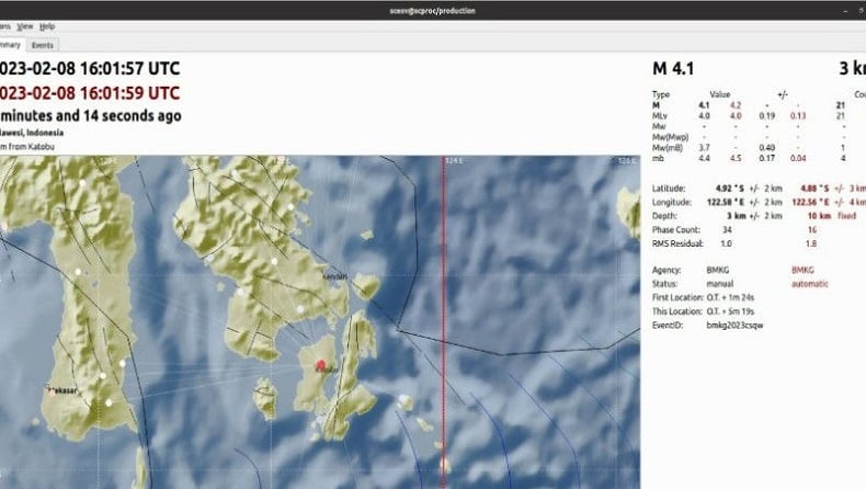 Gempa Muna Barat M 4,1 Dipicu Aktivitas Sesar Buton A Tenggara Lawa 