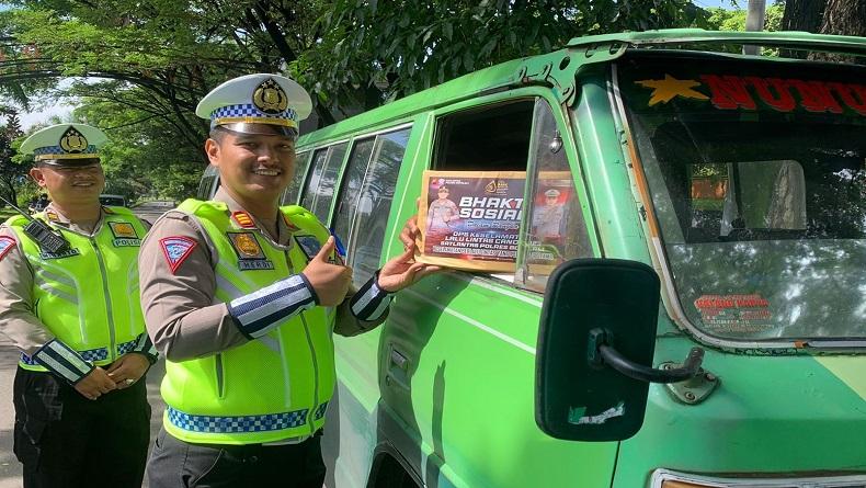 Tertib Berlalu Lintas, Sejumlah Pengendara di Boyolali Dapat Kejutan dari Polisi 
