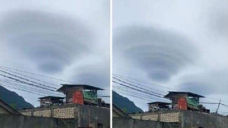 Viral Muncul Awan Mirip Ufo Di Langit Jayapura Dikaitkan Gempa Ini Penjelasan Bmkg