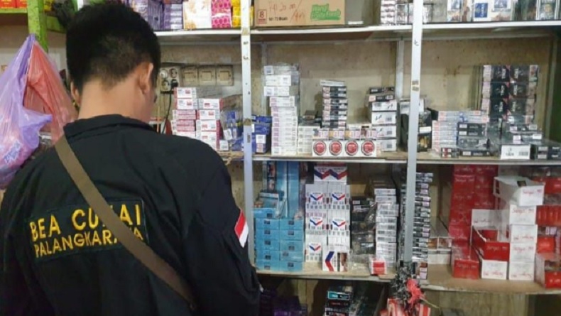 Bal Rokok Gunakan Pita Cukai Palsu Disita Di Palangka Raya Dipasok Dari Jawa Dan Kalsel