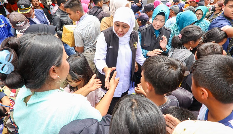 Khofifah Minta Biaya Tak Terduga Segera Dicairkan untuk Korban Banjir Bandang Bondowoso