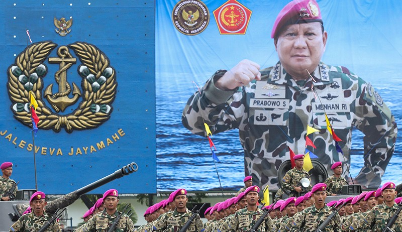 Terima Brevet Intai Para Amfibi, Prabowo Diangkat Jadi Warga Kehormatan Korps Marinir - Bagian 3