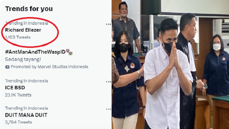 title Richard Eliezer Trending Topic Twitter, Netizen Ramai Prediksi Hasil Vonis Bharada E Richard Eliezer Trending Topic Twitter, Netizen Ramai Prediksi Hasil Vonis Bharada E