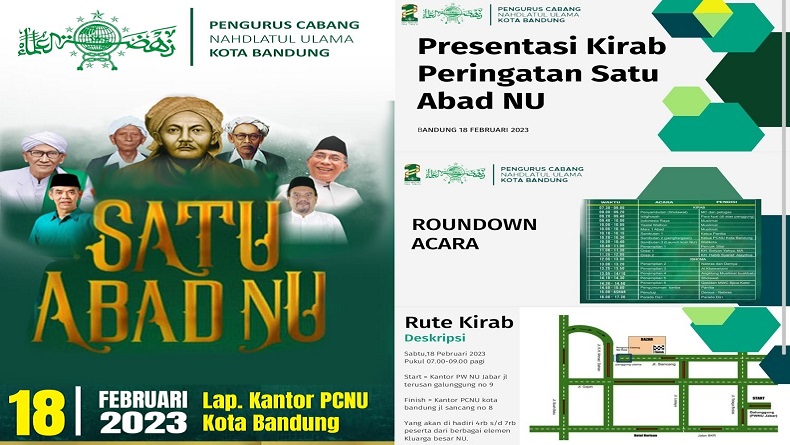 Resepsi 1 Abad NU di Kota Bandung Bakal Dimeriahkan Kirab dan Bazar UMKM