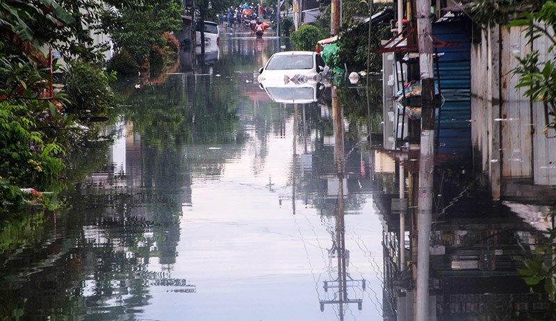 Foto-Foto Banjir Kota Solo, Lebih dari 10.000 Jiwa Terdampak - Bagian 3