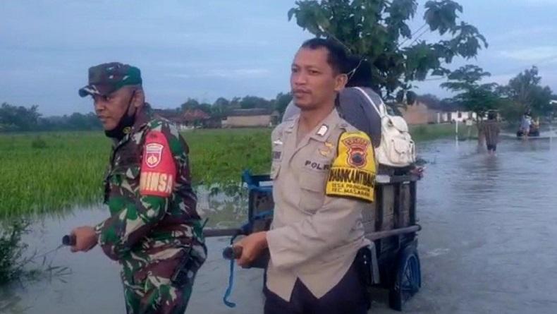 Banjir Di Sragen Ratusan Hektare Sawah Terendam Air 6410