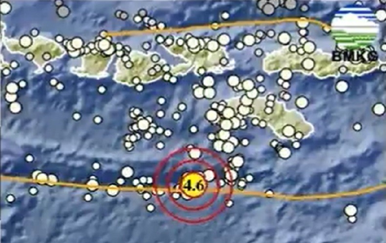 Gempa Bumi Magnitudo 4,6 Guncang Sumba Barat Daya NTT