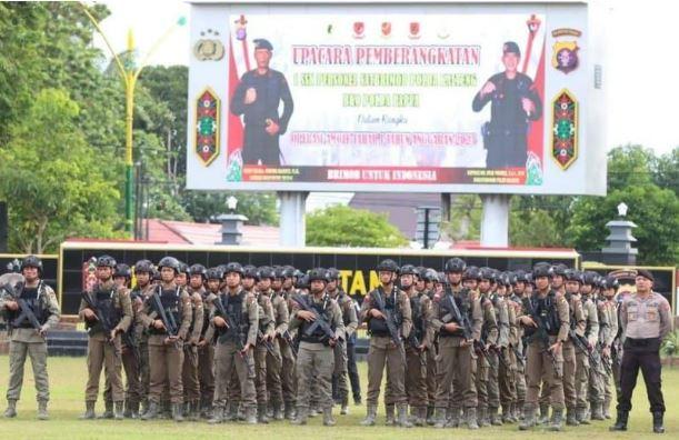title 1 SSK Brimob Polda Kalteng Tugas ke Papua, Gabung dengan Satgas Amole 1 SSK Brimob Polda Kalteng Tugas ke Papua, Gabung dengan Satgas Amole