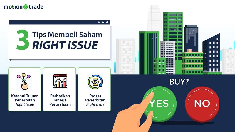 Tips MotionTrade: 3 Tips Membeli Saham Right Issue