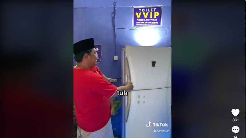 Viral Toilet Antimainstream Berkonsep VVIP, Bisa Buang Air Sambil Nonton TV