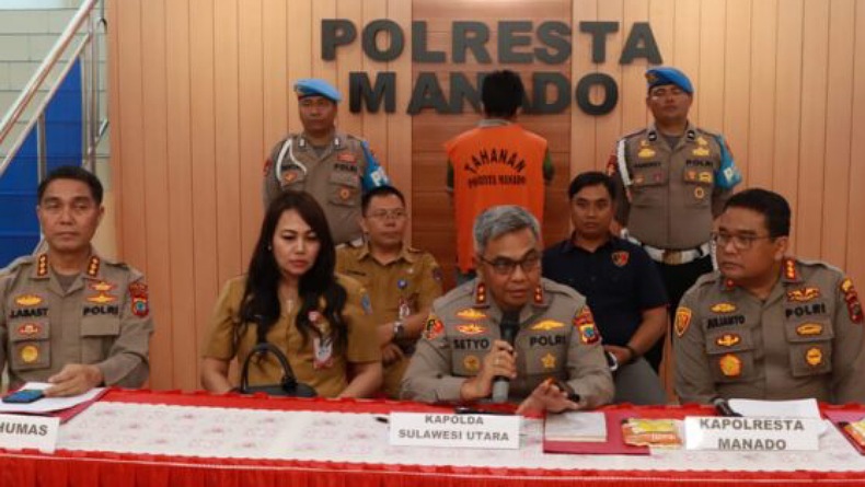 Polisi Ungkap Kasus Cabul di Manado, Pelaku Ternyata Ayah Tiri