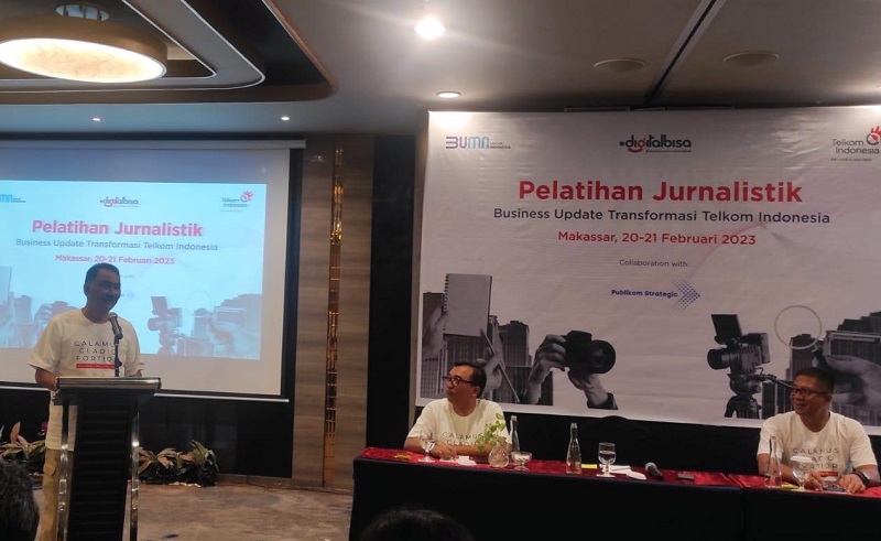 Tingkatkan Mutu Pers, Telkom Gelar Pelatihan Jurnalistik di Makassar