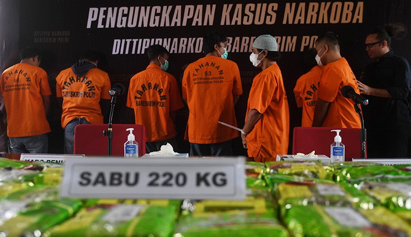 Bareskrim Polri Amankan 220 Kg Sabu Jaringan Narkoba Internasional - Bagian 1