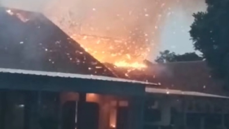 SMP 1 Talaga Majelengka Terbakar Hebat, Ruangan Kelas Hangus