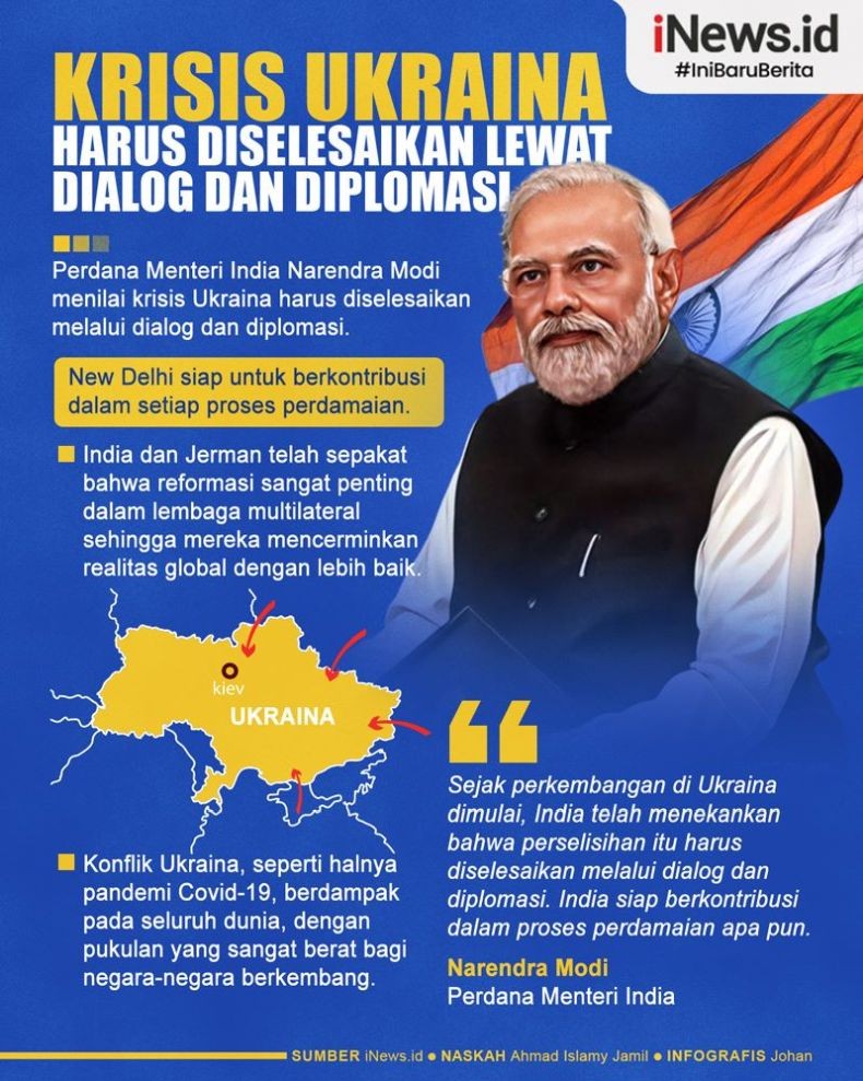Infografis Krisis Ukraina Harus Diselesaikan lewat Dialog