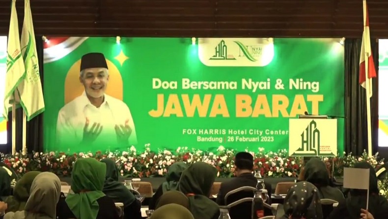 Anak dan Istri Kiai Ponpes se-Jawa Barat Dukung Ganjar Pranowo Presiden 2024