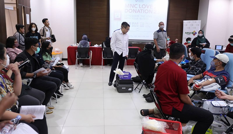Kunjungi Kegiatan Donor Darah MNC Peduli, Hary Tanoe Apresiasi Partisipan   - Bagian 2
