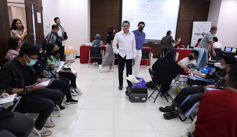 Kunjungi Kegiatan Donor Darah MNC Peduli, Hary Tanoe Apresiasi Partisipan   - Bagian 3