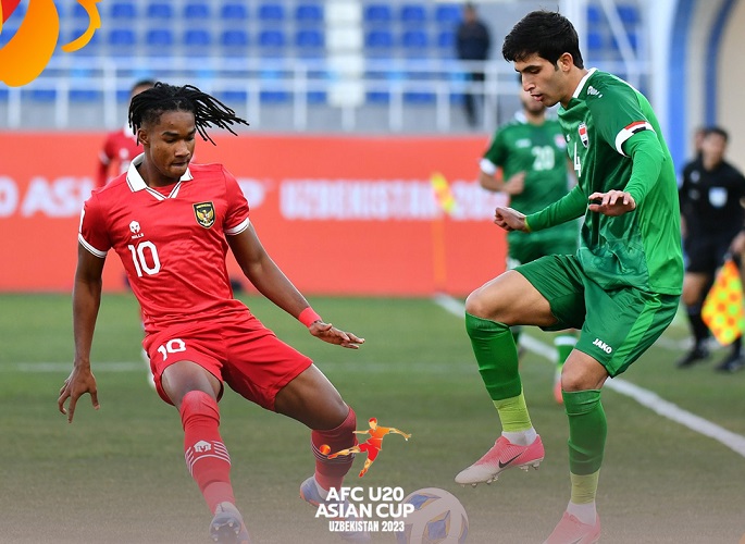 Kecolongan! Timnas Indonesia U-20 Tertinggal 0-1 dari Irak