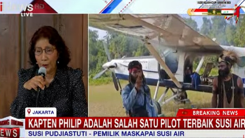 Pilot Disandera KKB, Susi Pudjiastuti Sebut Penerbang Terbaik