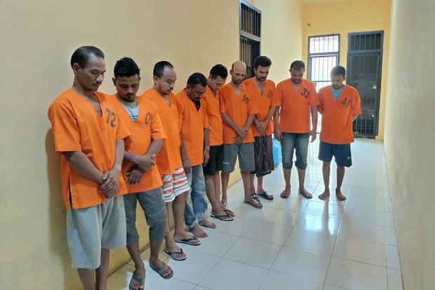  Polres Aceh Utara Tangkap 9 Pengedar Sabu-Sabu