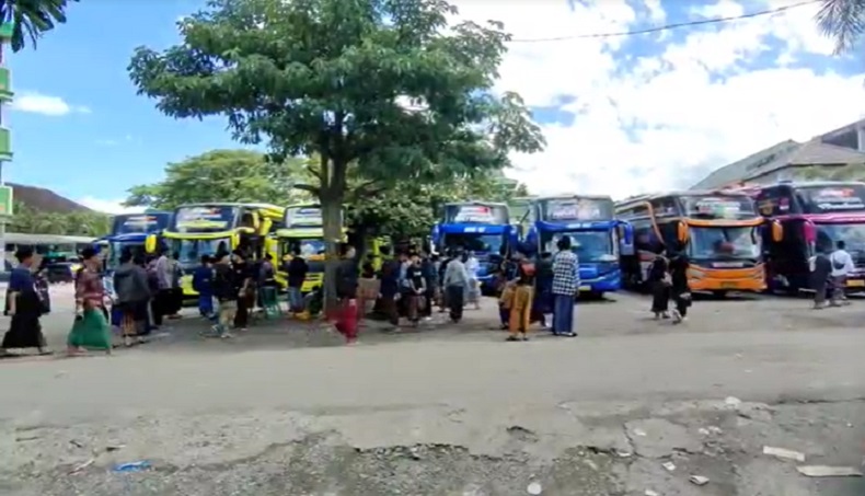 Jelang Ramadan, 20.000 Santri Ponpes Lirboyo Kediri Mudik Bareng