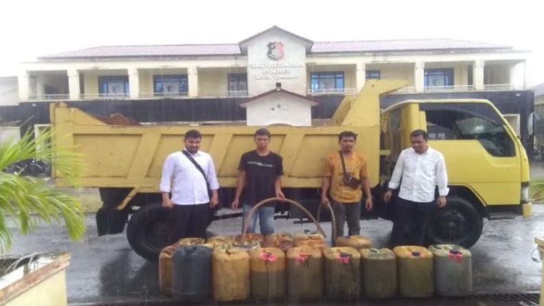 Isi Solar Subsidi ke 21 Jeriken, 2 Pria Asal Aceh Tamiang Ditangkap Polisi