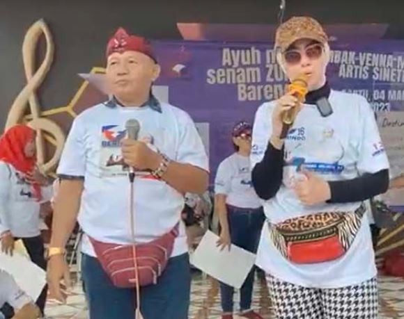 Sosialisasikan Program, Bacaleg Partai Perindo Venna Melinda Gelar Senam Zumba di Kediri