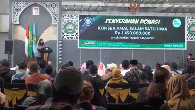 Sekber Arema Serahkan Donasi Konser Amal Korban Tragedi Kanjuruhan Rp1,4 Miliar 