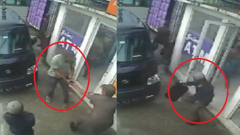 title Terekam CCTV, Perampok Tembak Petugas Pengisian ATM di Pekanbaru lalu Ambil Boks Isi Uang Terekam CCTV, Perampok Tembak Petugas Pengisian ATM di Pekanbaru lalu Ambil Boks Isi Uang