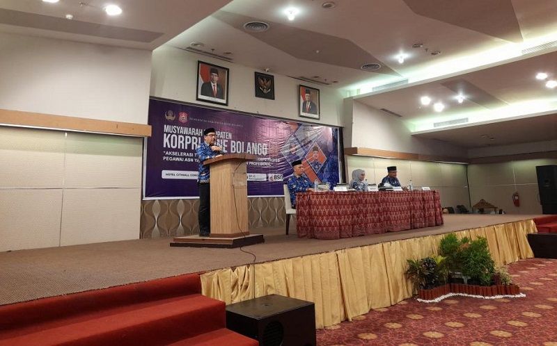 title Hadiri Muskab Korpri Bone Bolango, Bupati Tekankan Kesejahteraan Anggota Diperhatikan Hadiri Muskab Korpri Bone Bolango, Bupati Tekankan Kesejahteraan Anggota Diperhatikan
