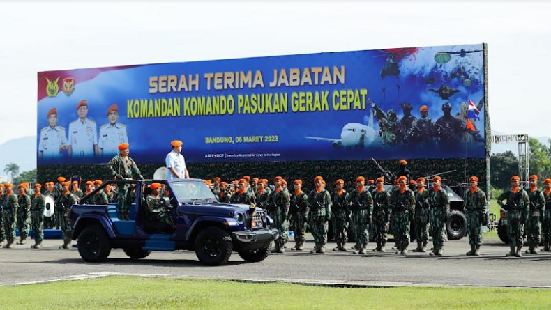 title Sertijab Pasukan Elite TNI AU, Marsda Wahyu Hidayat Sujatmiko Jabat Komandan Kopasgat  Sertijab Pasukan Elite TNI AU, Marsda Wahyu Hidayat Sujatmiko Jabat Komandan Kopasgat