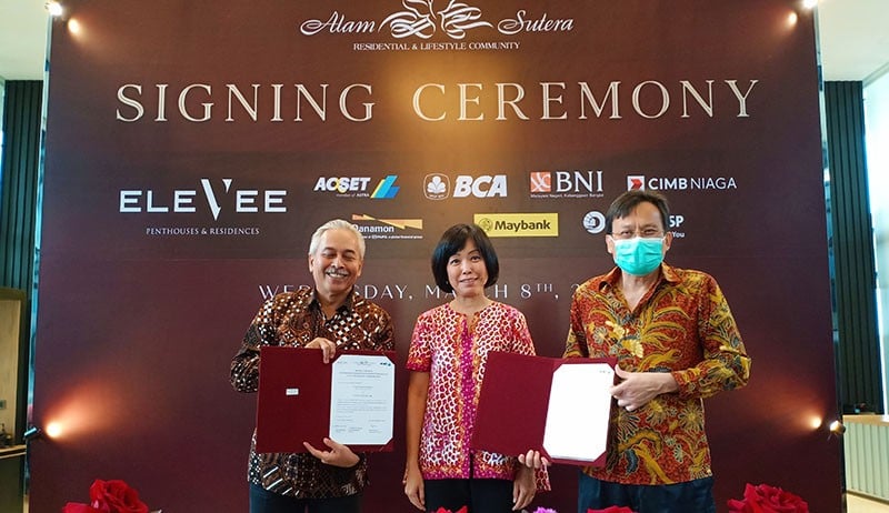 Alam Sutera Tunjuk PT ACSET Indonusa Tbk sebagai Kontraktor Utama Proyek Elevee Penthouse & Residences  - Bagian 1