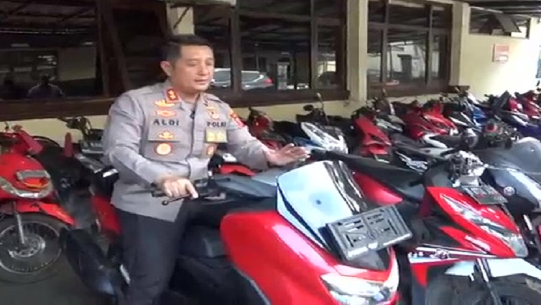 Polres Cimahi Amankan 50 Motor Hasil Curian, Warga yang Kehilangan Bisa Cek