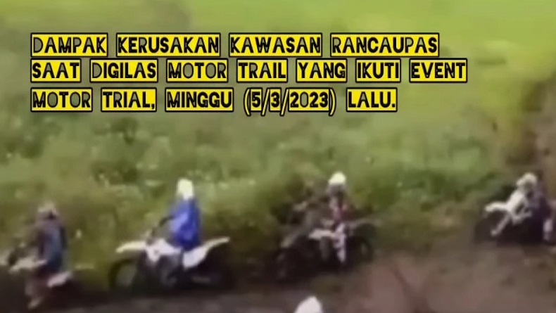 Ranca Upas Bandung Rusak akibat Ajang Motor Trail, Ini Kata Pengelola
