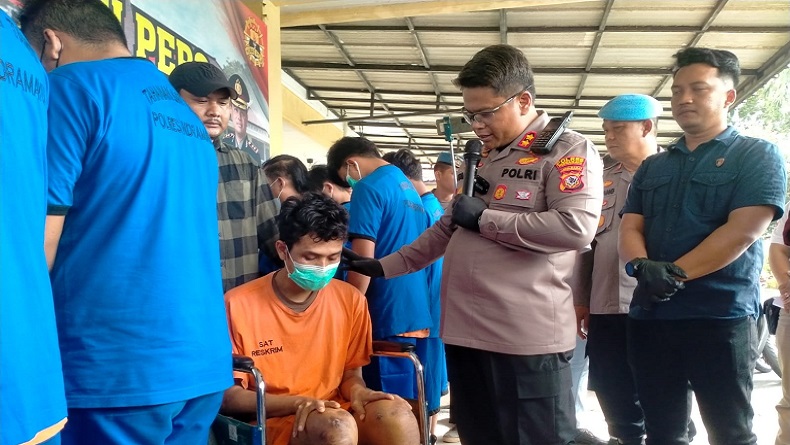 11 Pencuri Motor Antarkabupaten Beraksi di 40 TKP Ditangkap di Indramayu, 1 Ditembak