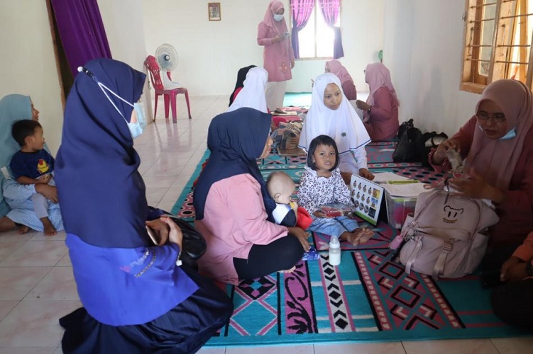 Cegah Stunting lewat Gelar Ukur, Dinkes Bone Bolango Beri Imunisasi Ibu Hamil dan Anak
