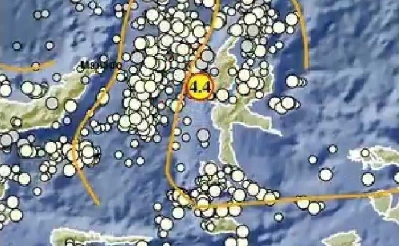 Gempa Bumi M4 4 Guncang Maluku Utara