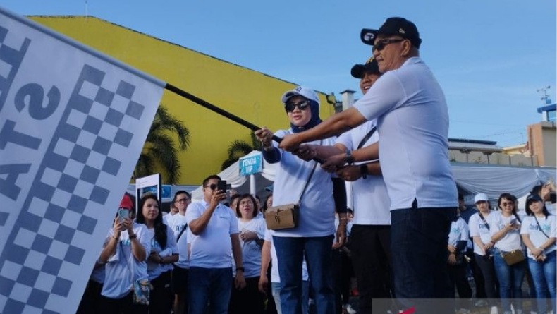 Meriah, Ribuan Karyawan Peringati 25 Tahun Kementerian BUMN di Manado