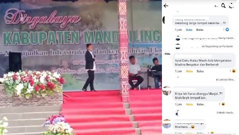 Acara Lomba Nyanyi di Tangga Masjid Agung Madina Banjir Hujatan Netizen