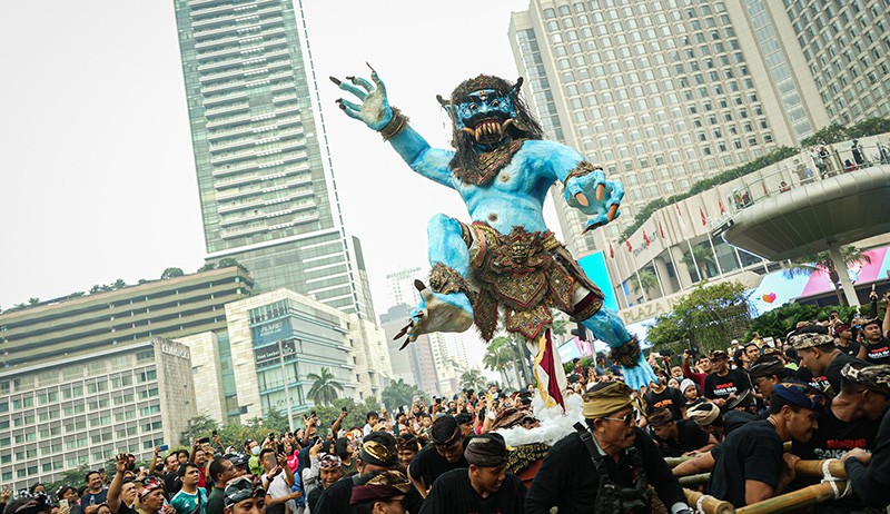 Kemeriahan Pawai Ogoh-Ogoh di Jakarta - Bagian 2